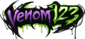 Logo venom123 biru-putih